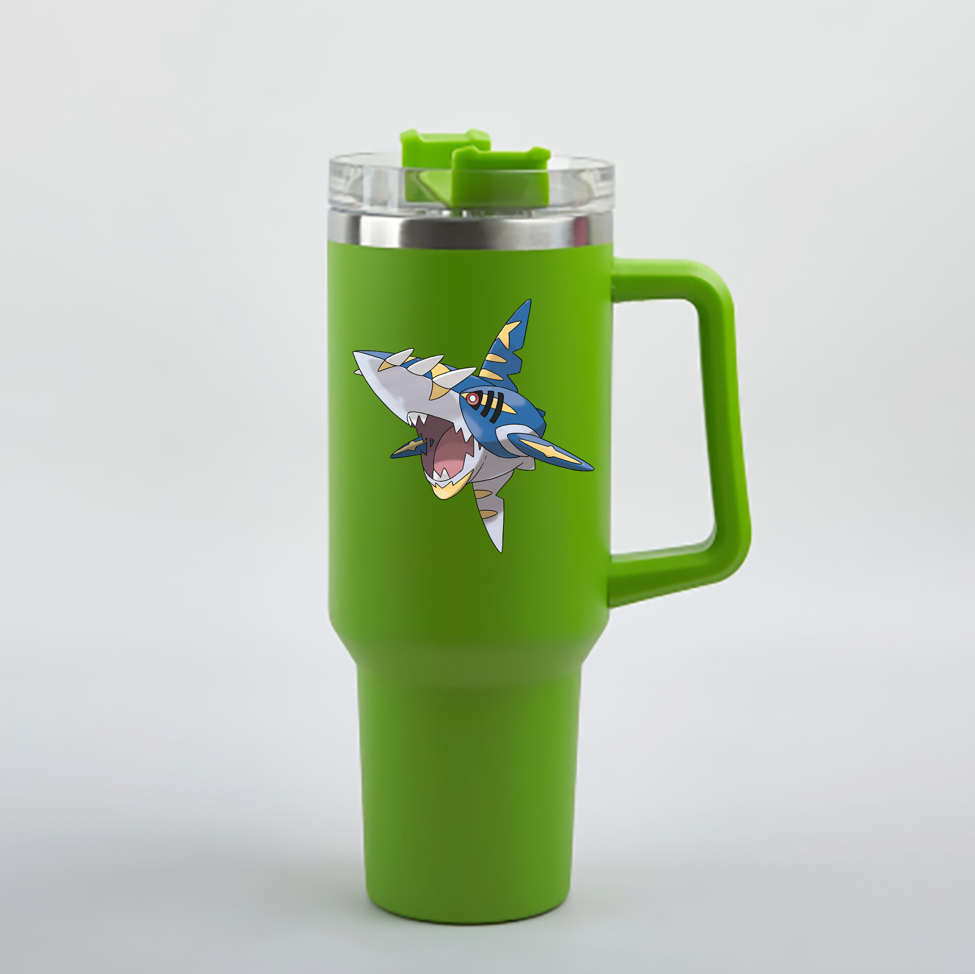 （画像用） ポケットモンスター Pokémon 1200mL車用タンブラー - クリスタルステッカー（プラスチックストロー付き）